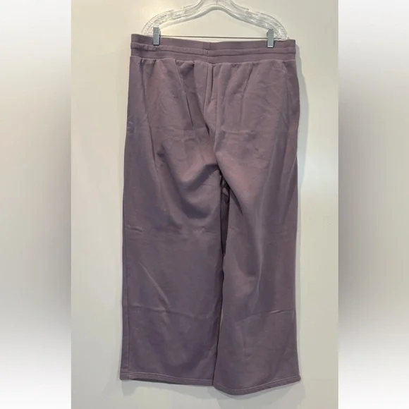 Puma Women's Plush Lounge Pants Drawstring Waist Purple XXL Relaxed Fit - Picture 5 of 7